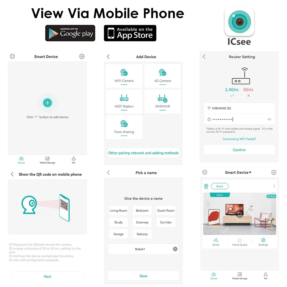 4MP WIFI Camera with 2.8 Inch IPS Screen - Hilkon