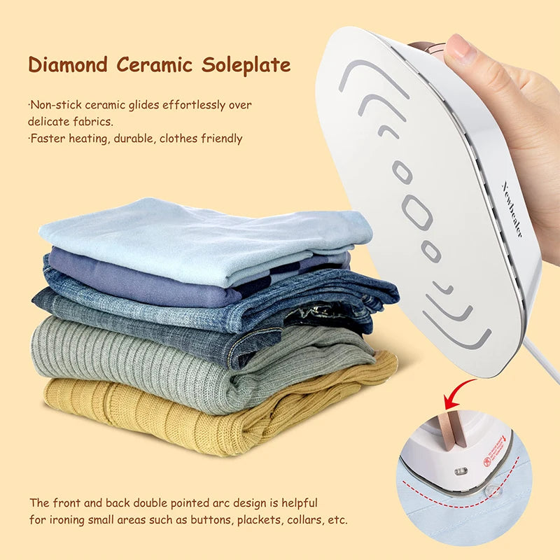 Mini Travel Electric Iron 120V/220V Dual-voltage - Hilkon