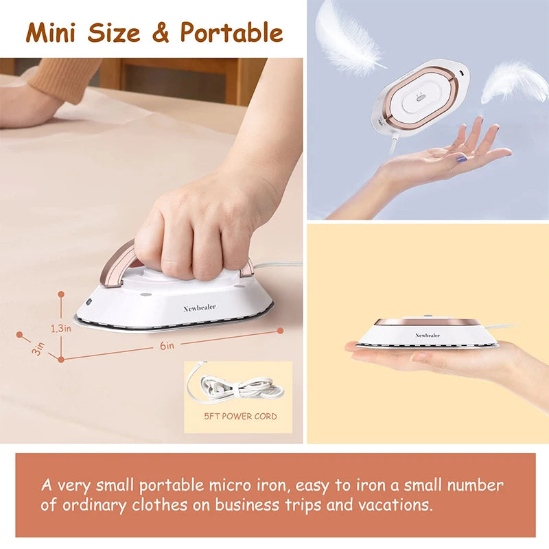 Mini Travel Electric Iron 120V/220V Dual-voltage - Hilkon
