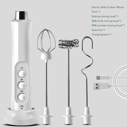3 In 1 Portable Rechargeable Milk Frother - Hilkon