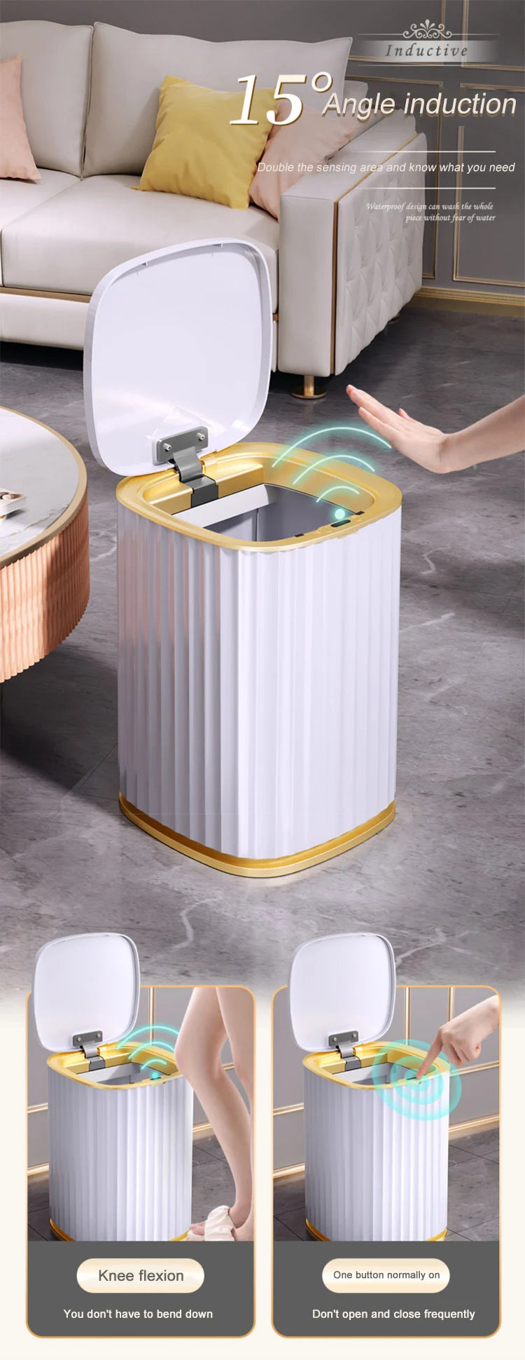 Smart Automatic Sensor Trash Can - Hilkon