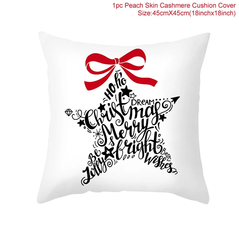 45cm Christmas Pillowcase Cushion Cover Christmas Decorations - Hilkon