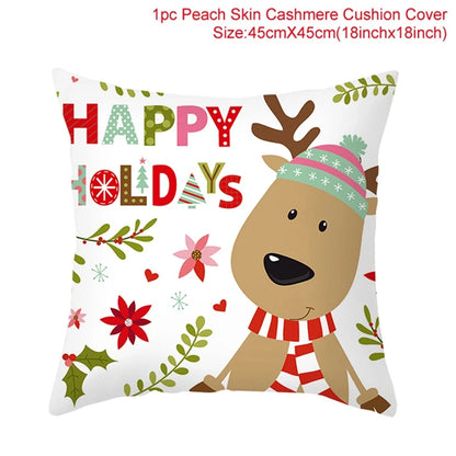 45cm Christmas Pillowcase Cushion Cover Christmas Decorations - Hilkon