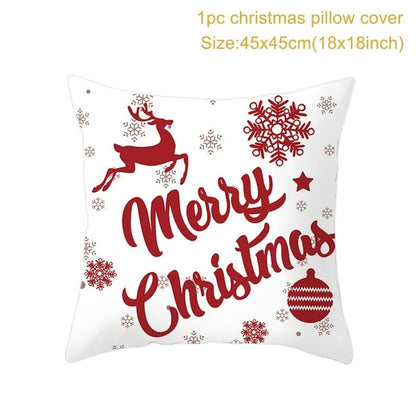 45cm Christmas Pillowcase Cushion Cover Christmas Decorations - Hilkon