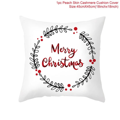 45cm Christmas Pillowcase Cushion Cover Christmas Decorations - Hilkon
