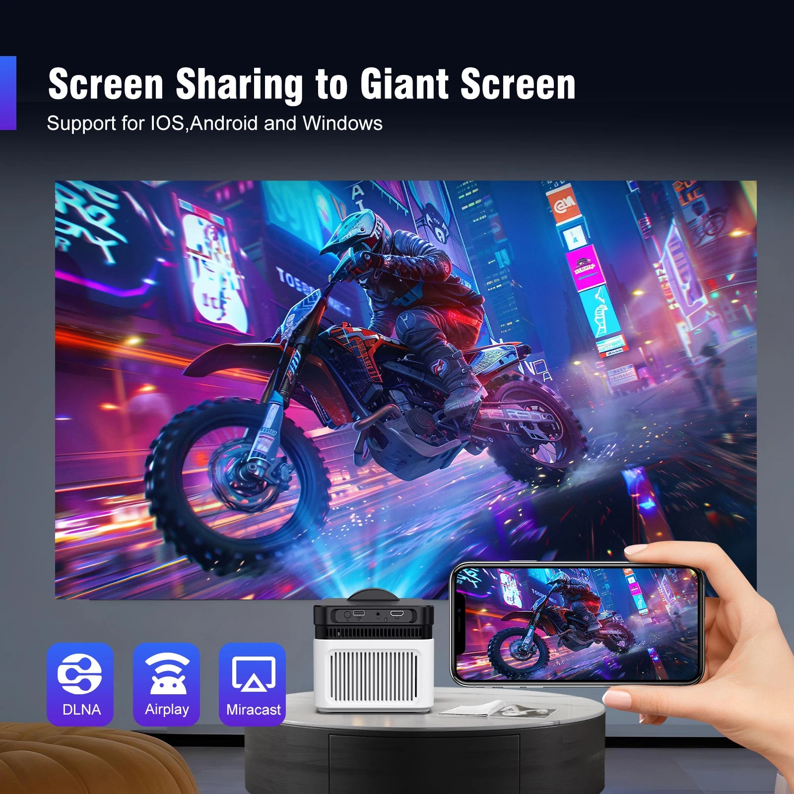 Magcubic HY450 Projector - Hilkon