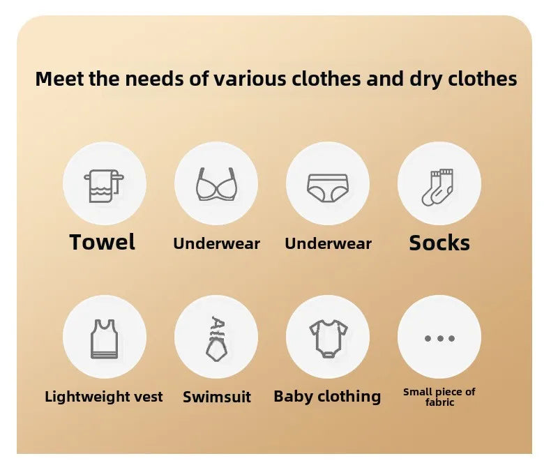 Portable Compact Electric Clothes Dryer