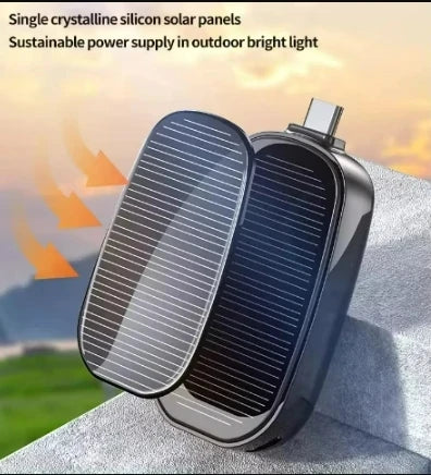 1200mAh Mini Power Bank Solar Keychain - Hilkon