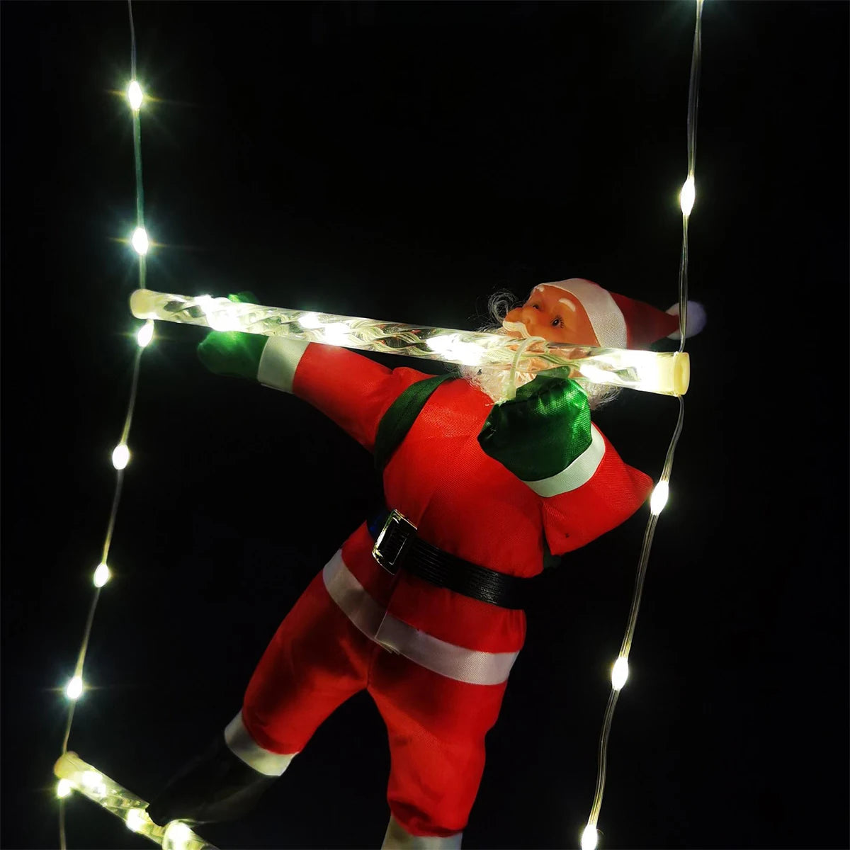 3M Santa Claus Climbing Ladder Warm Light - Hilkon