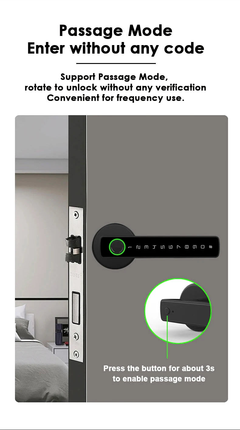 Tuya Fingerprint Door Lock - Hilkon