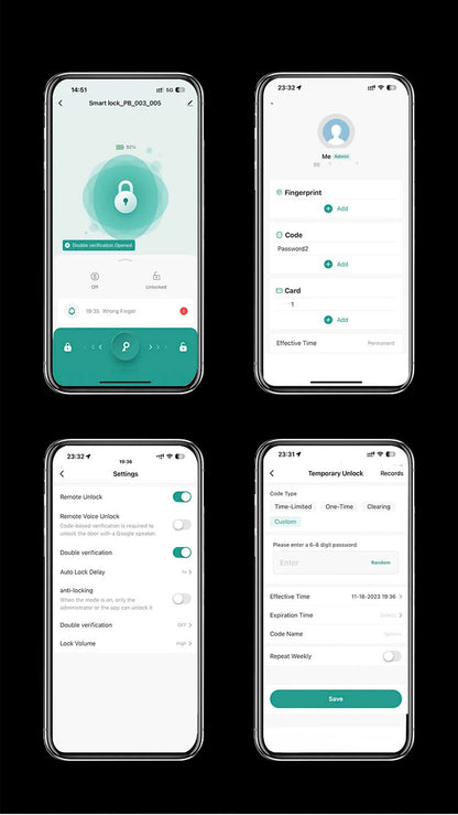 Tuya Fingerprint Door Lock - Hilkon