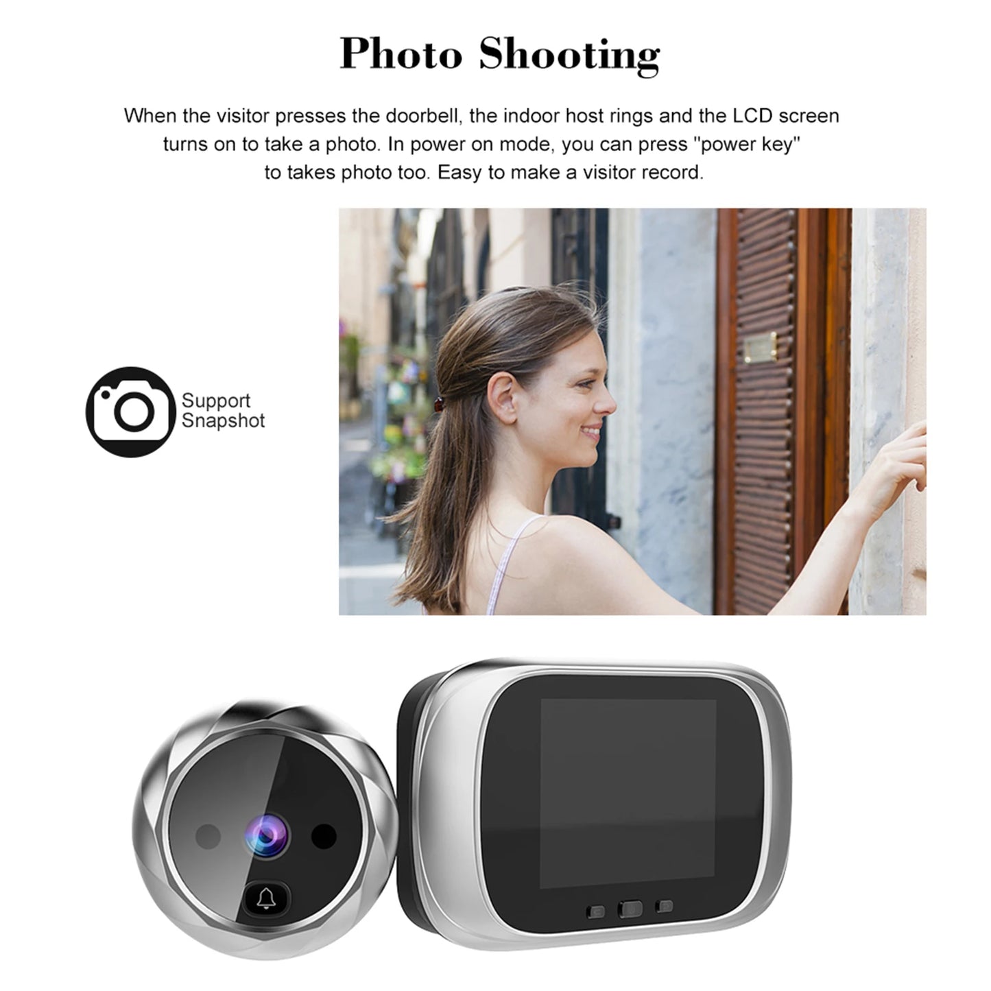 Peephole Door Camera Doorbell - Hilkon