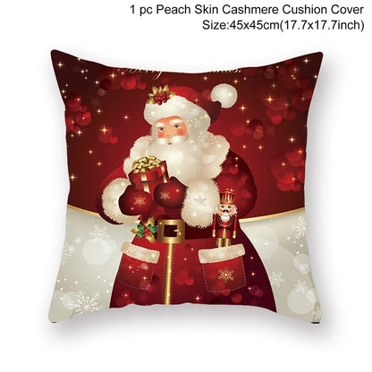 45cm Christmas Pillowcase Cushion Cover Christmas Decorations - Hilkon