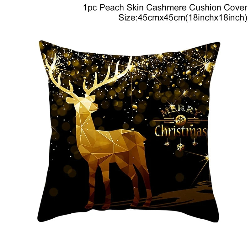 45cm Christmas Pillowcase Cushion Cover Christmas Decorations - Hilkon
