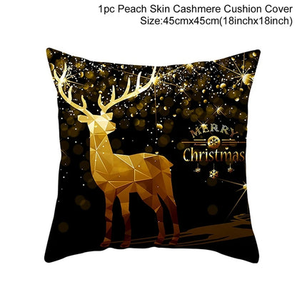 45cm Christmas Pillowcase Cushion Cover Christmas Decorations - Hilkon