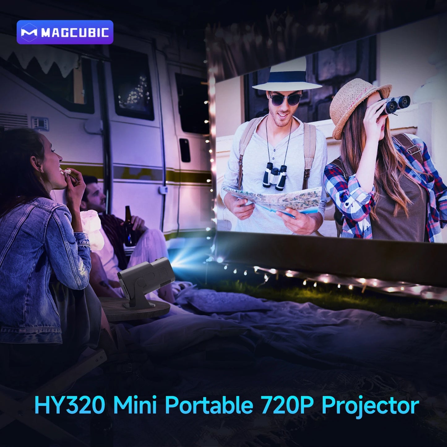 Magcubic Mini Native 720P 4K Projector - Hilkon