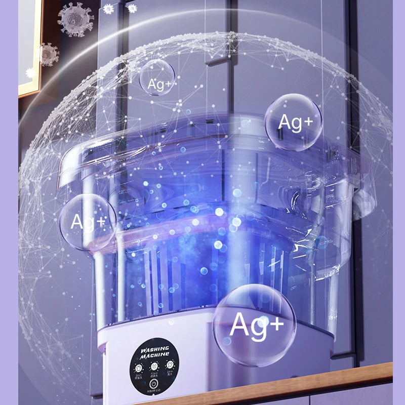 Portable Small Travel Washing Machine - Hilkon