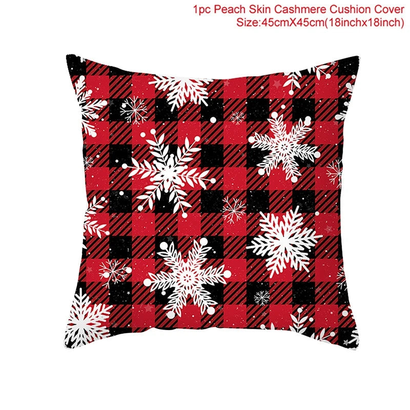 45cm Christmas Pillowcase Cushion Cover Christmas Decorations - Hilkon