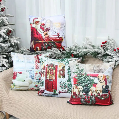 45cm Christmas Pillowcase Cushion Cover Christmas Decorations