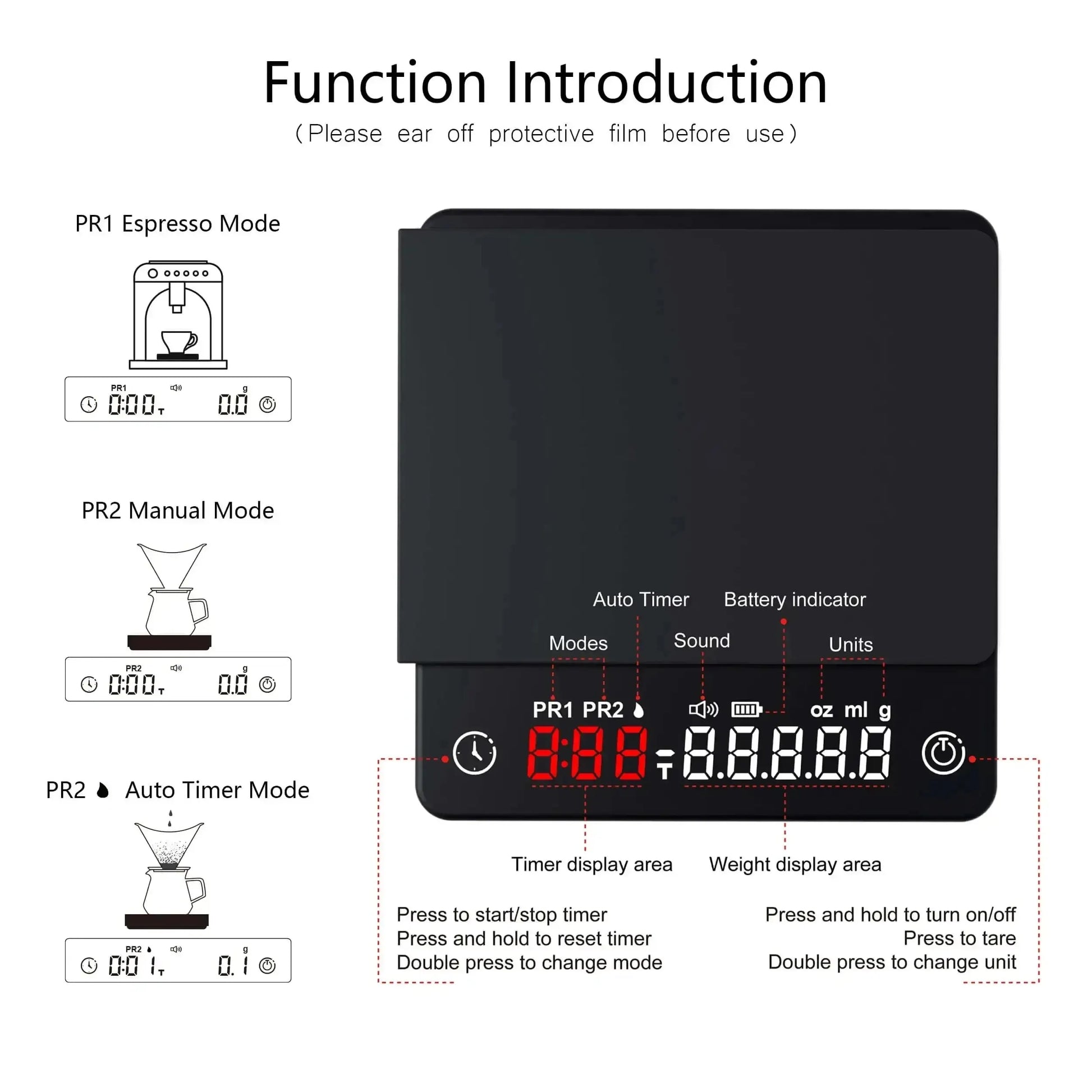 Personal Kitchen Electronic Scale - Hilkon