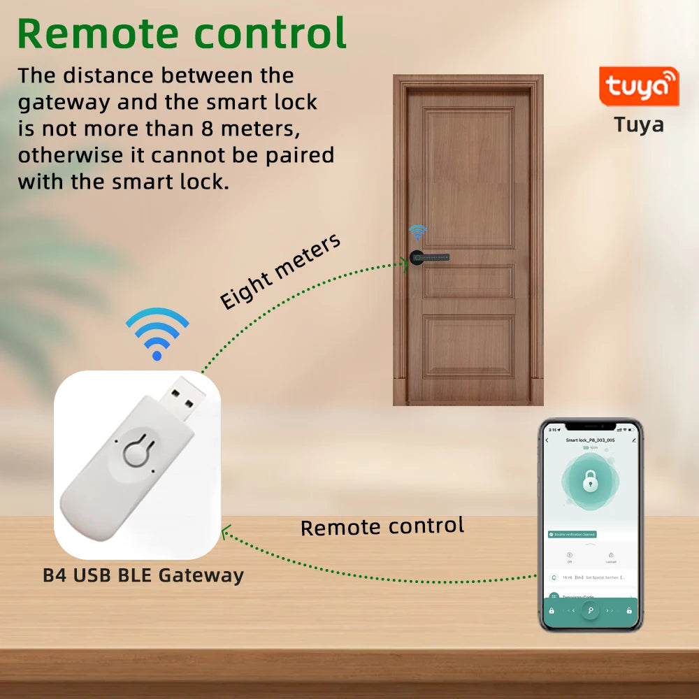 Tuya Fingerprint Door Lock - Hilkon