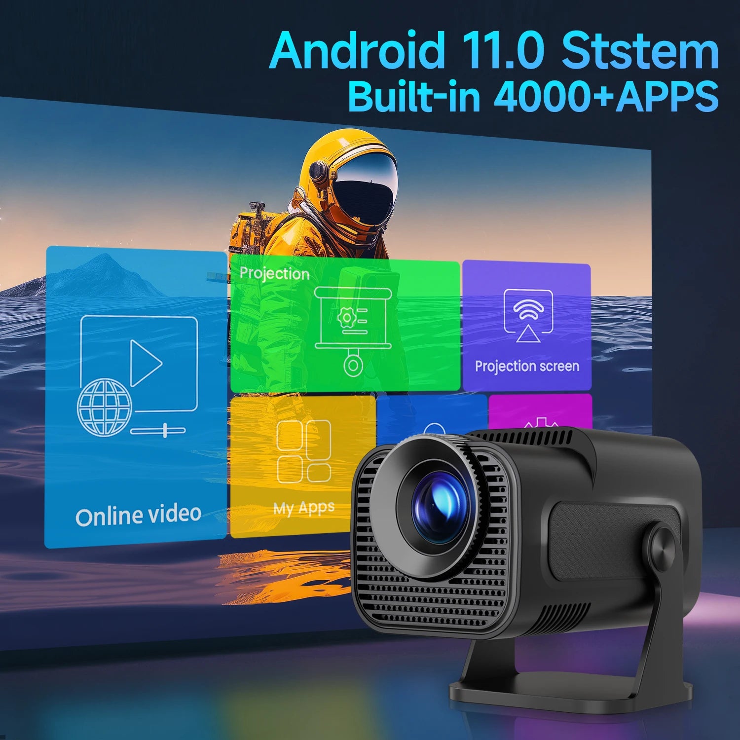 Magcubic Mini Native 720P 4K Projector - Hilkon