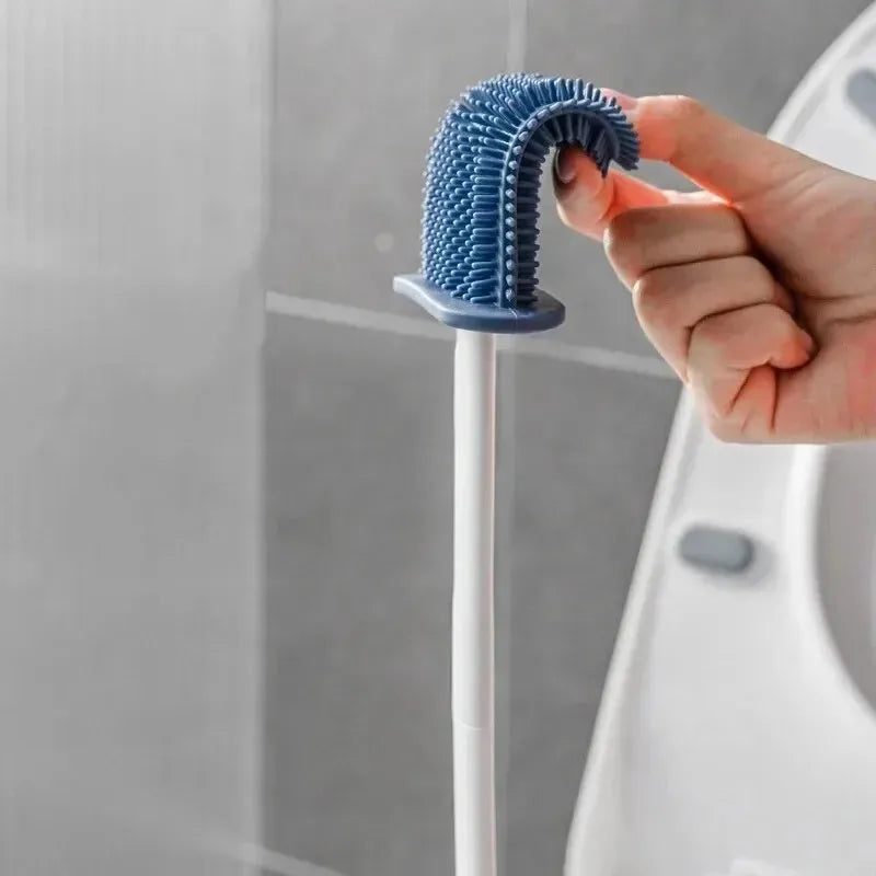 Wall Mounted Silicone Toilet Brush - Hilkon