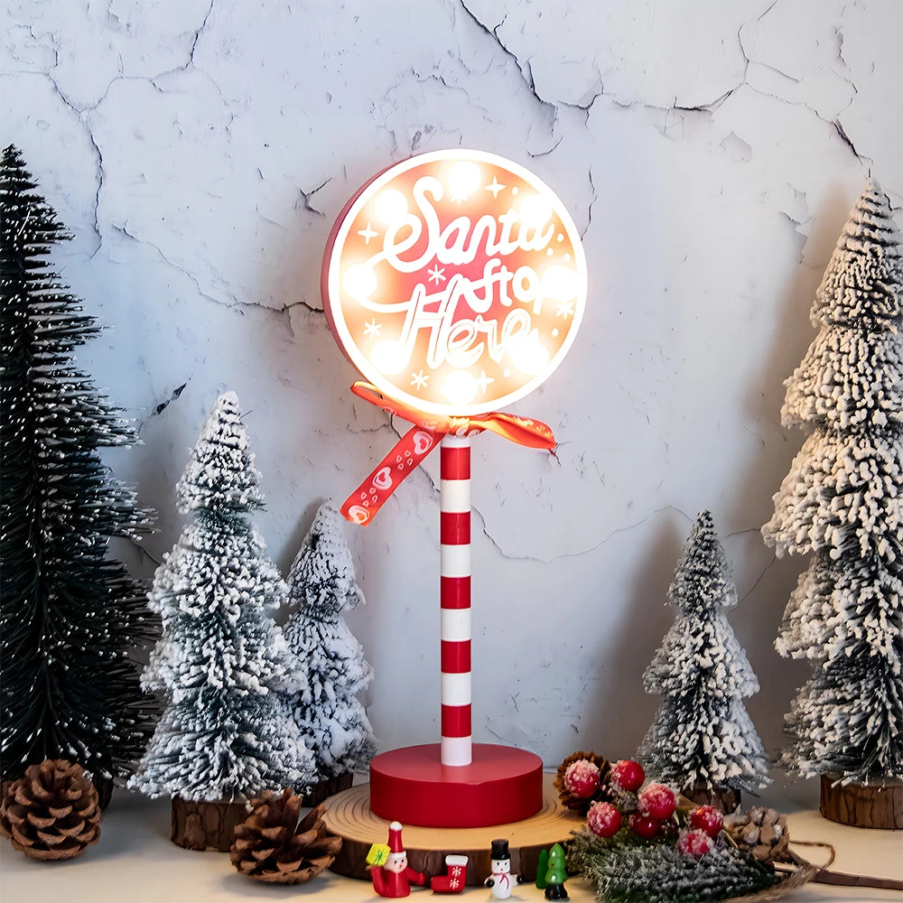 Christmas Retro Lamp Sign LED Light - Hilkon
