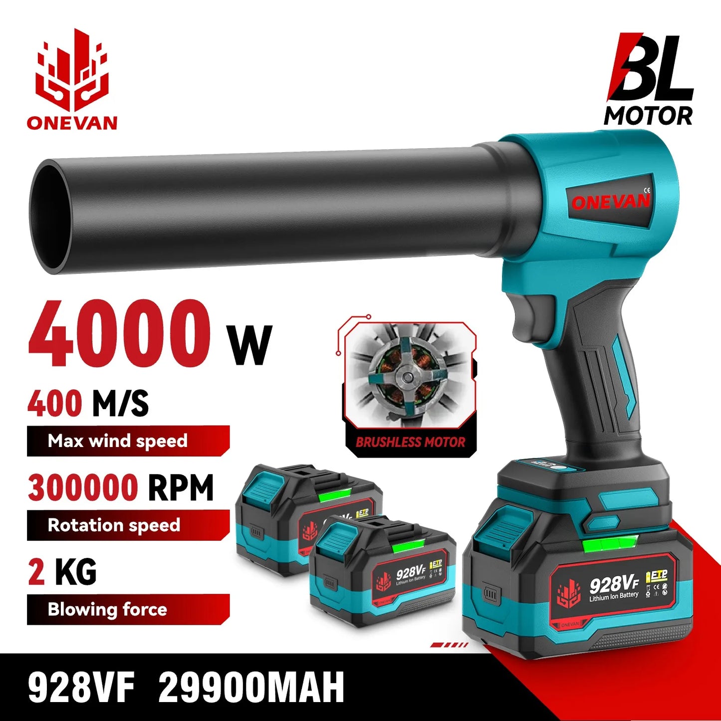 ONEVAN 4000W Turbo Blower