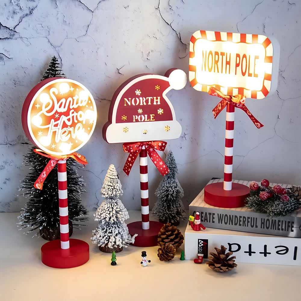 Christmas Retro Lamp Sign LED Light - Hilkon