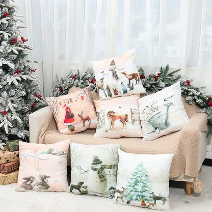 45cm Christmas Pillowcase Cushion Cover Christmas Decorations