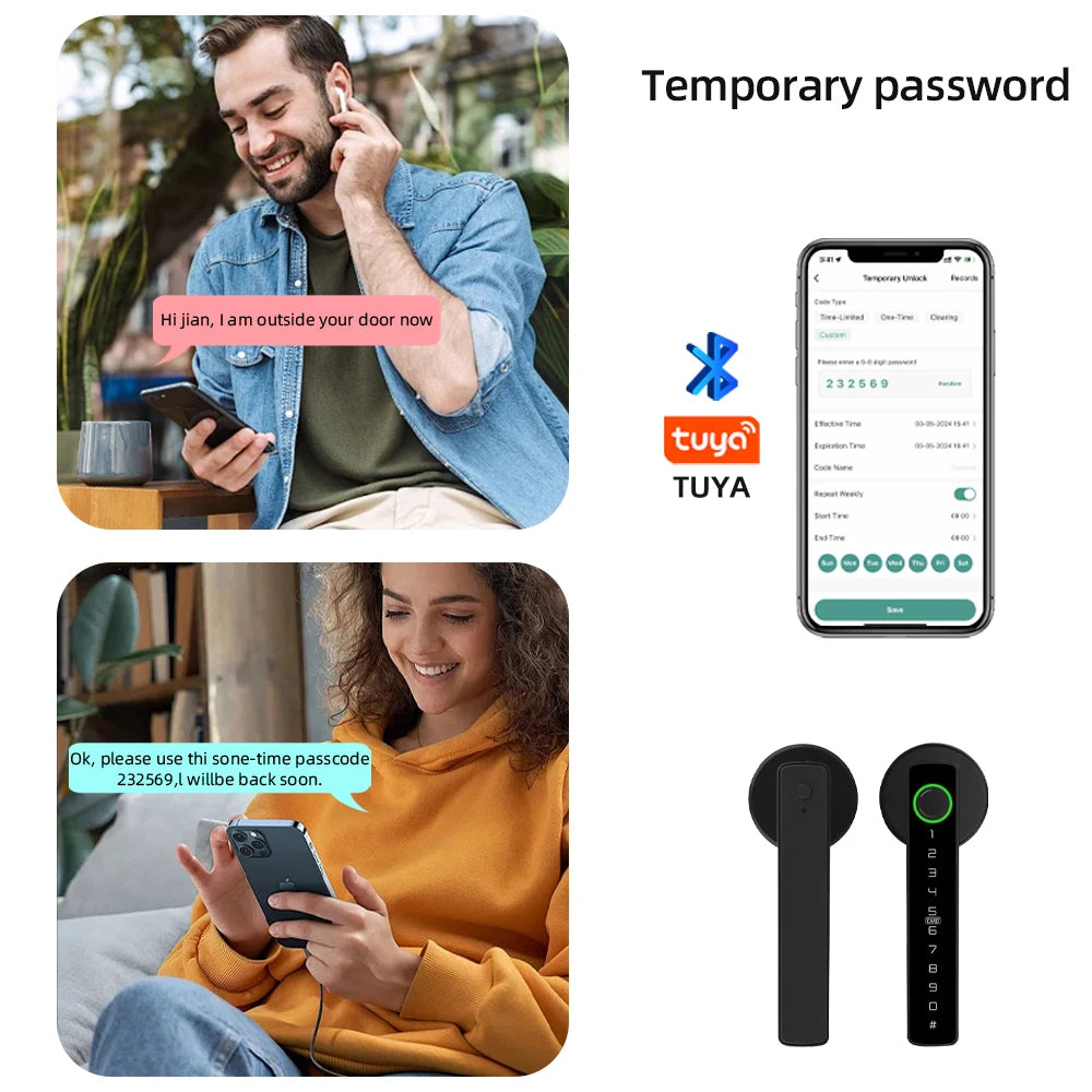 Tuya Fingerprint Door Lock - Hilkon