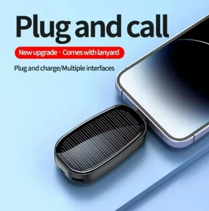 1200mAh Mini Power Bank Solar Keychain - Hilkon