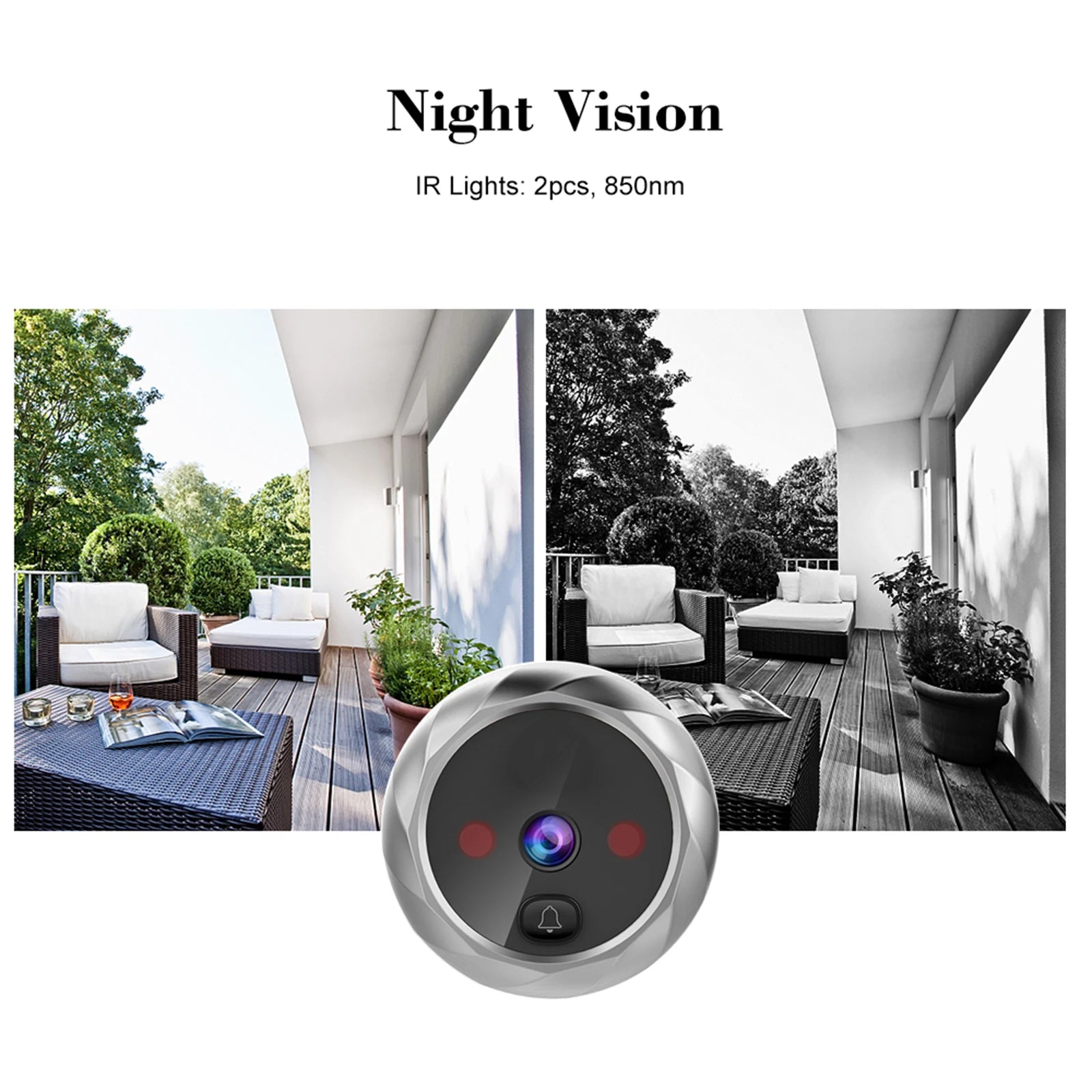 Peephole Door Camera Doorbell - Hilkon