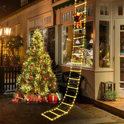 3M Santa Claus Climbing Ladder Warm Light - Hilkon