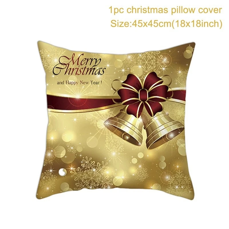 45cm Christmas Pillowcase Cushion Cover Christmas Decorations - Hilkon
