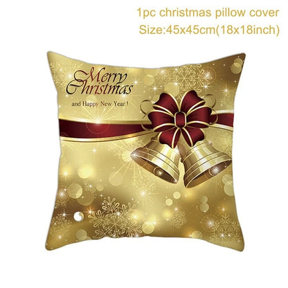 45cm Christmas Pillowcase Cushion Cover Christmas Decorations - Hilkon