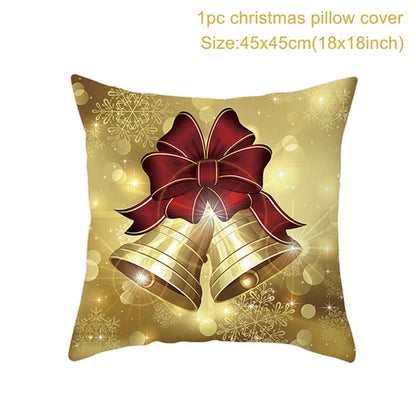 45cm Christmas Pillowcase Cushion Cover Christmas Decorations - Hilkon