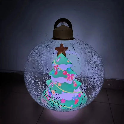 60cm Outdoor LED Christmas Inflatable Decorated Ball - Hilkon