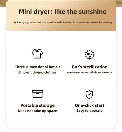 Portable Compact Electric Clothes Dryer