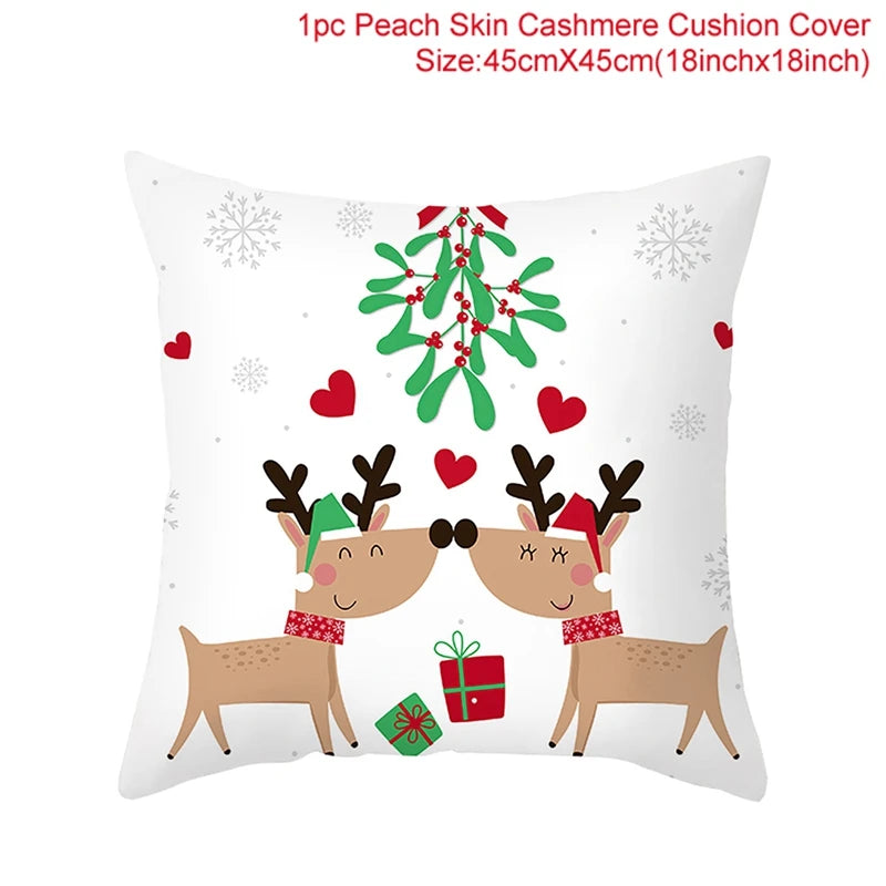 45cm Christmas Pillowcase Cushion Cover Christmas Decorations - Hilkon