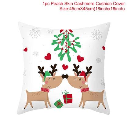 45cm Christmas Pillowcase Cushion Cover Christmas Decorations - Hilkon