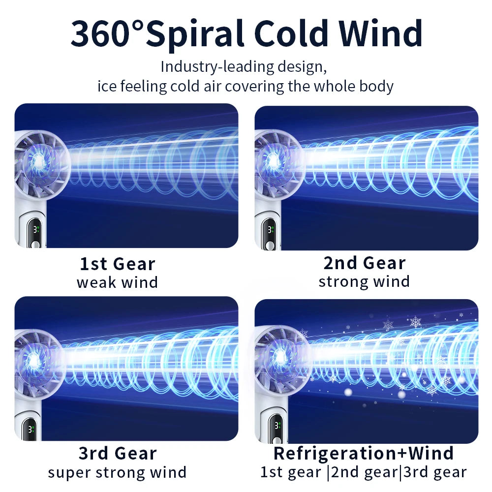 Portable Electric Refrigeration Handheld Fan - Hilkon