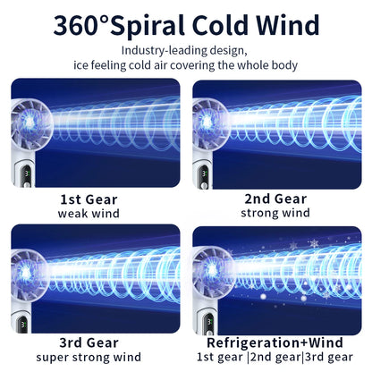 Portable Electric Refrigeration Handheld Fan - Hilkon