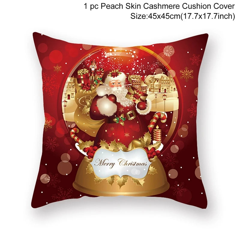 45cm Christmas Pillowcase Cushion Cover Christmas Decorations - Hilkon