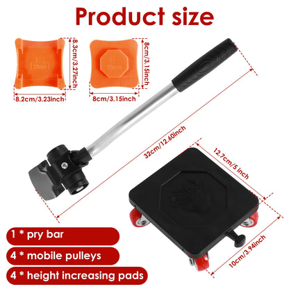 Heavy Duty Furniture Lifter Tool Kit - Hilkon