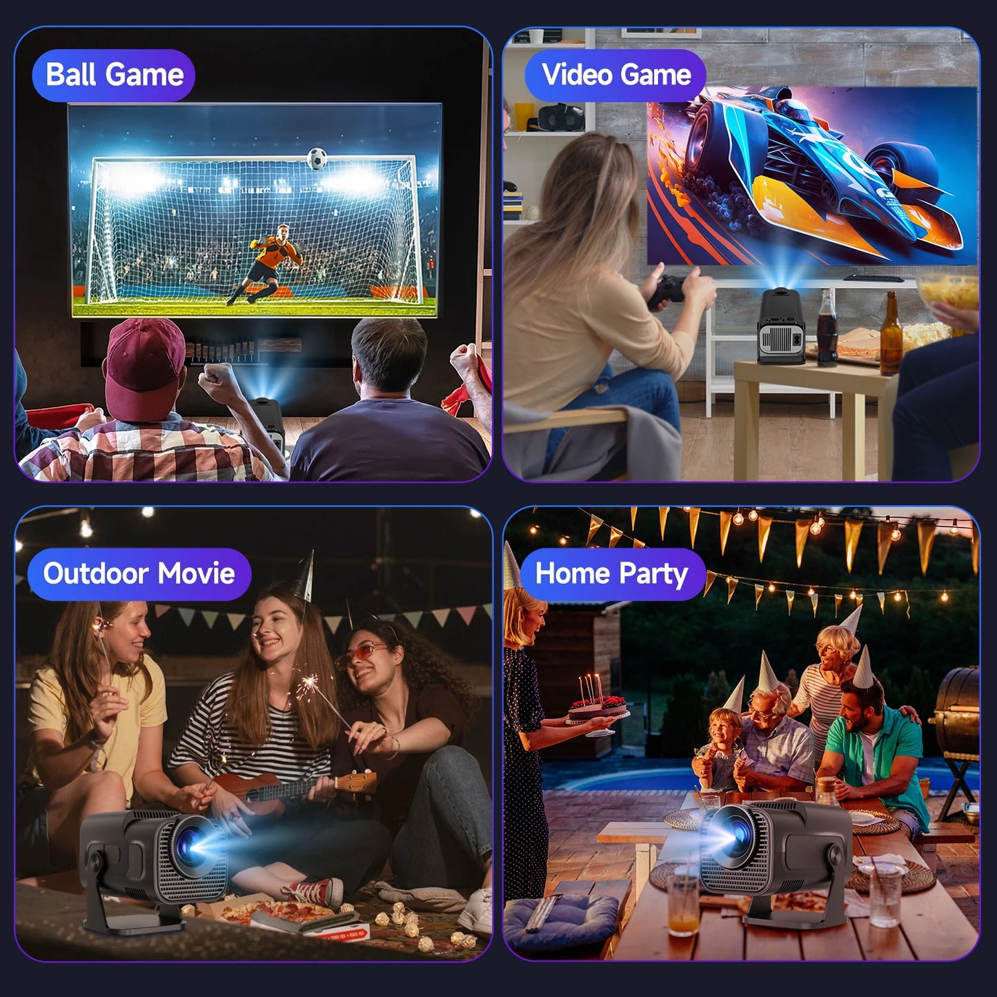 Magcubic Mini Native 720P 4K Projector - Hilkon