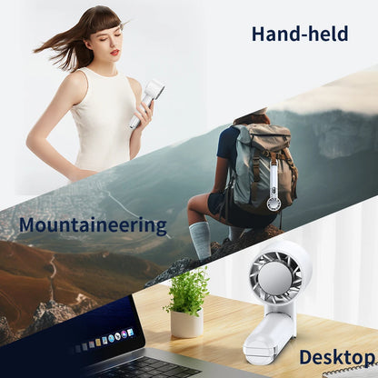 Portable Electric Refrigeration Handheld Fan - Hilkon