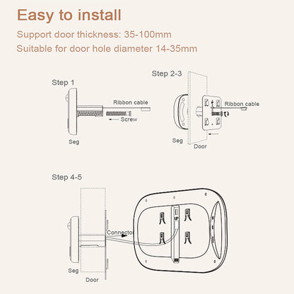 Peephole Door Camera Doorbell - Hilkon