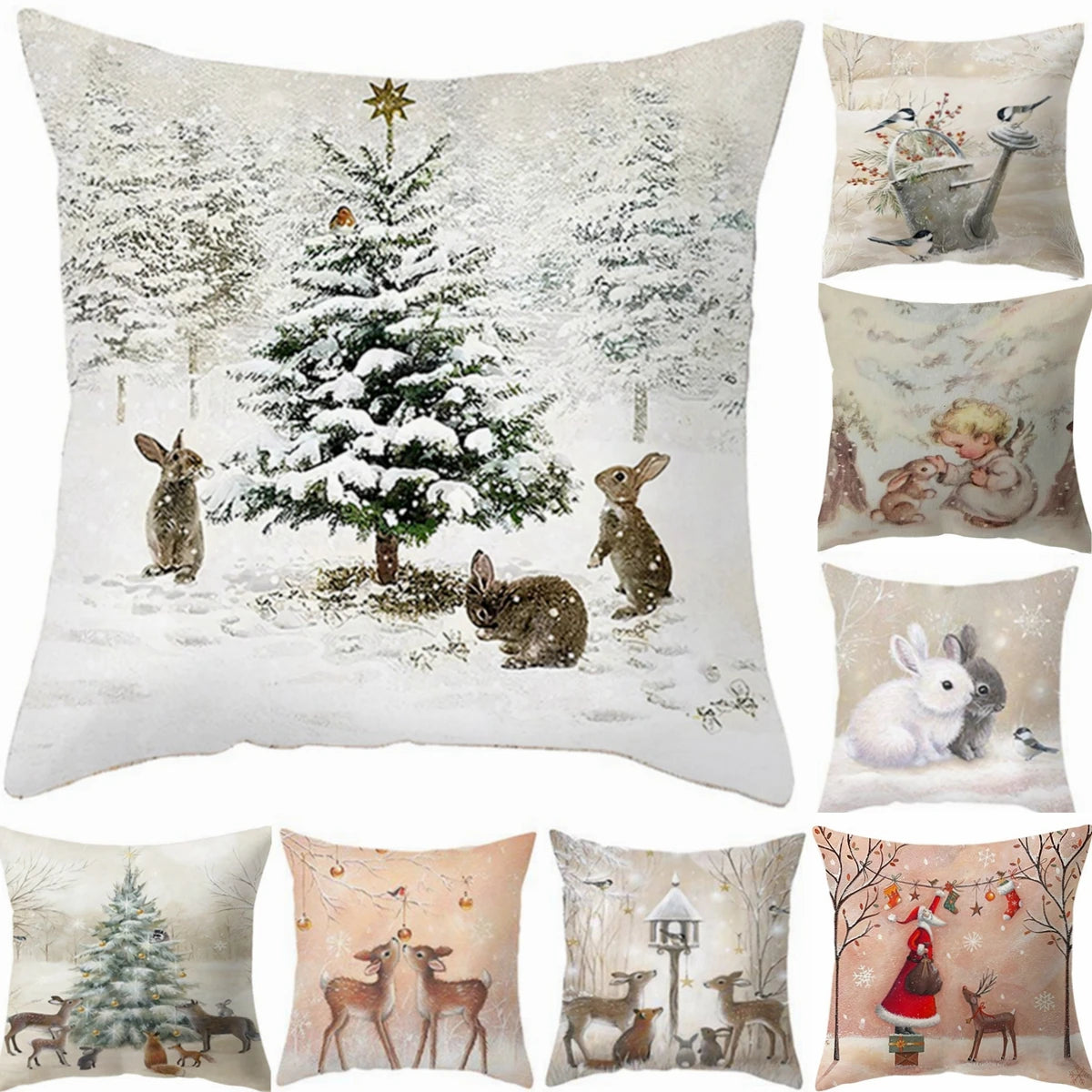 45cm Christmas Pillowcase Cushion Cover Christmas Decorations